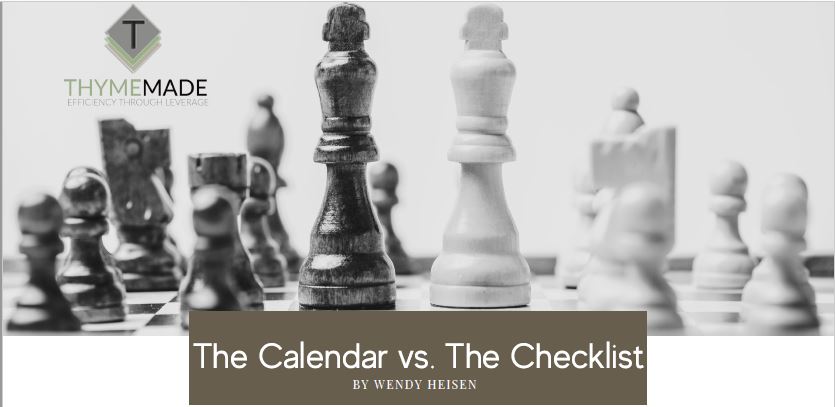 Calendar vs Checklist Image